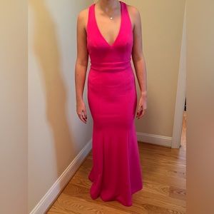 Cute!! Hot Pink Prom Dress size 4